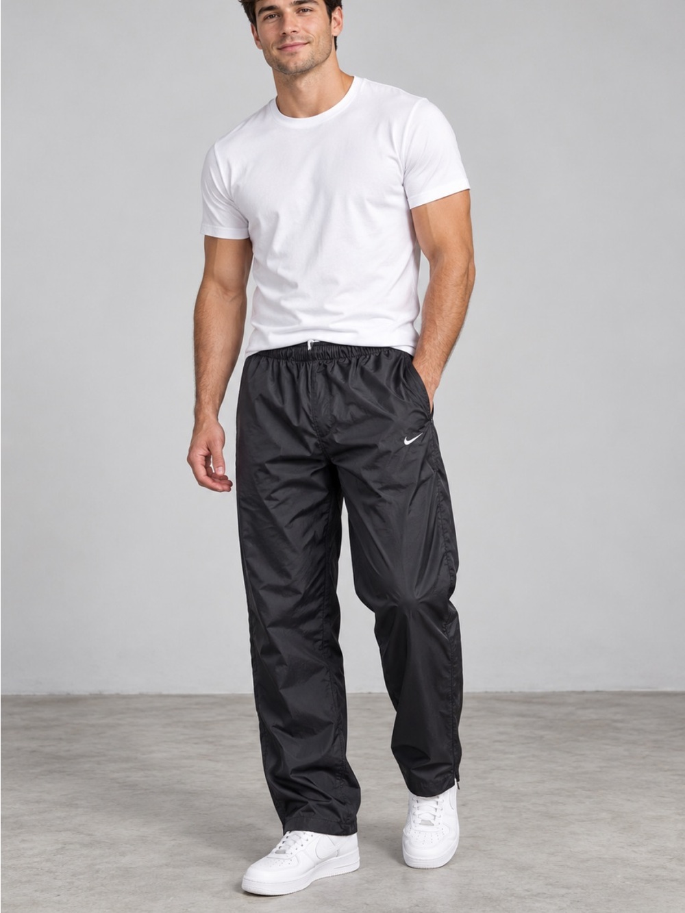Nike Men’s Black Windbreaker Joggers